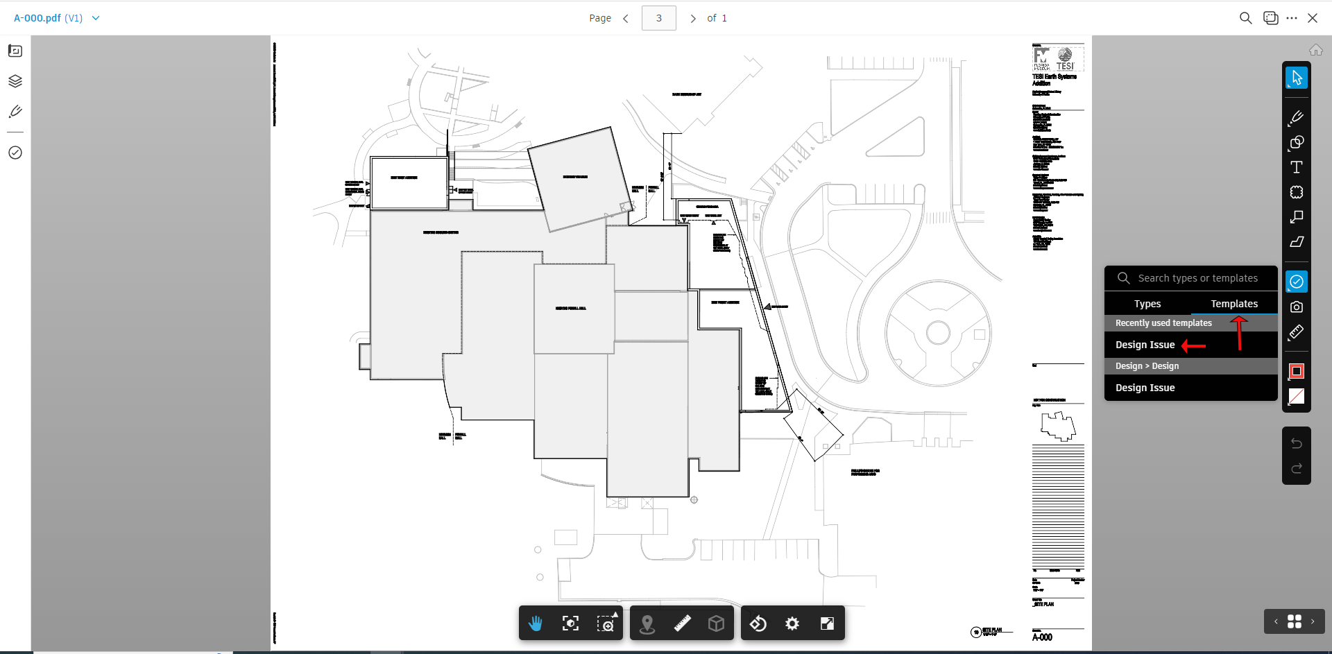 Design Issue Templates Option